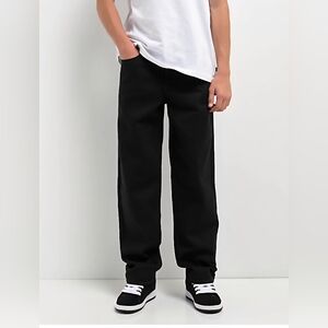Empyre Kid's Loose Fit Black Denim Skater Pants - Size 24